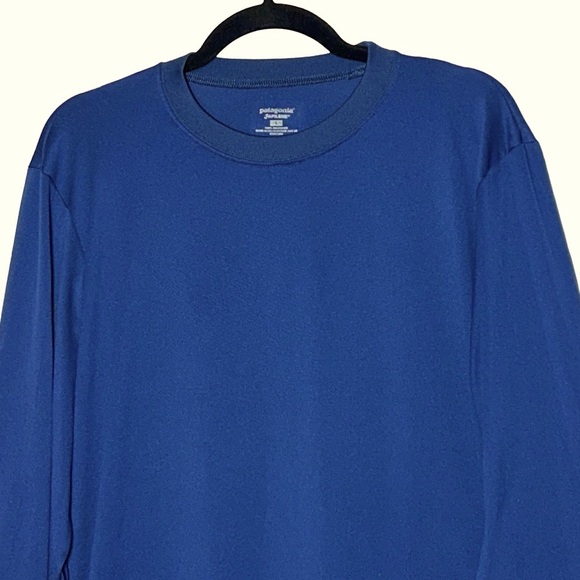 Patagonia Men's Blue Capilene Long Sleeve Cool Daily Base-Layer Tech Shirt Large - Picture 3 of 11